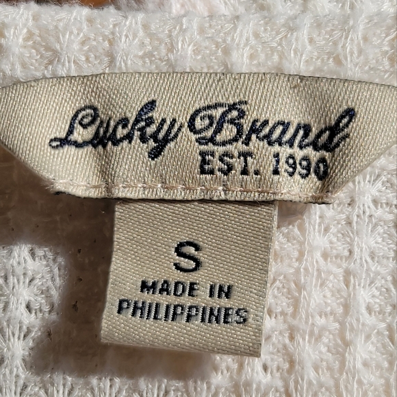 Women's Cream Long Sleeve Top - Picture 4 of 4